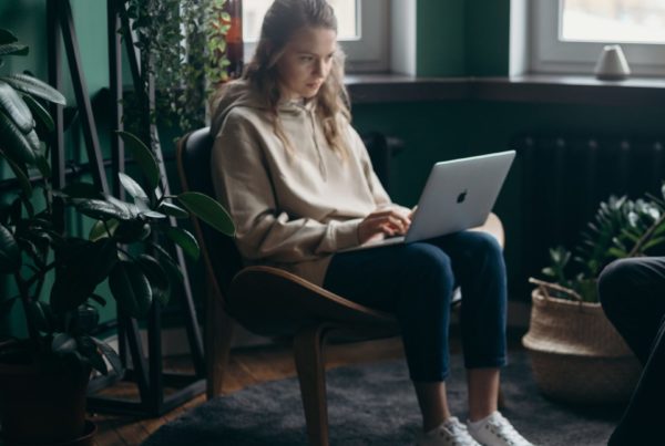 two people working from home