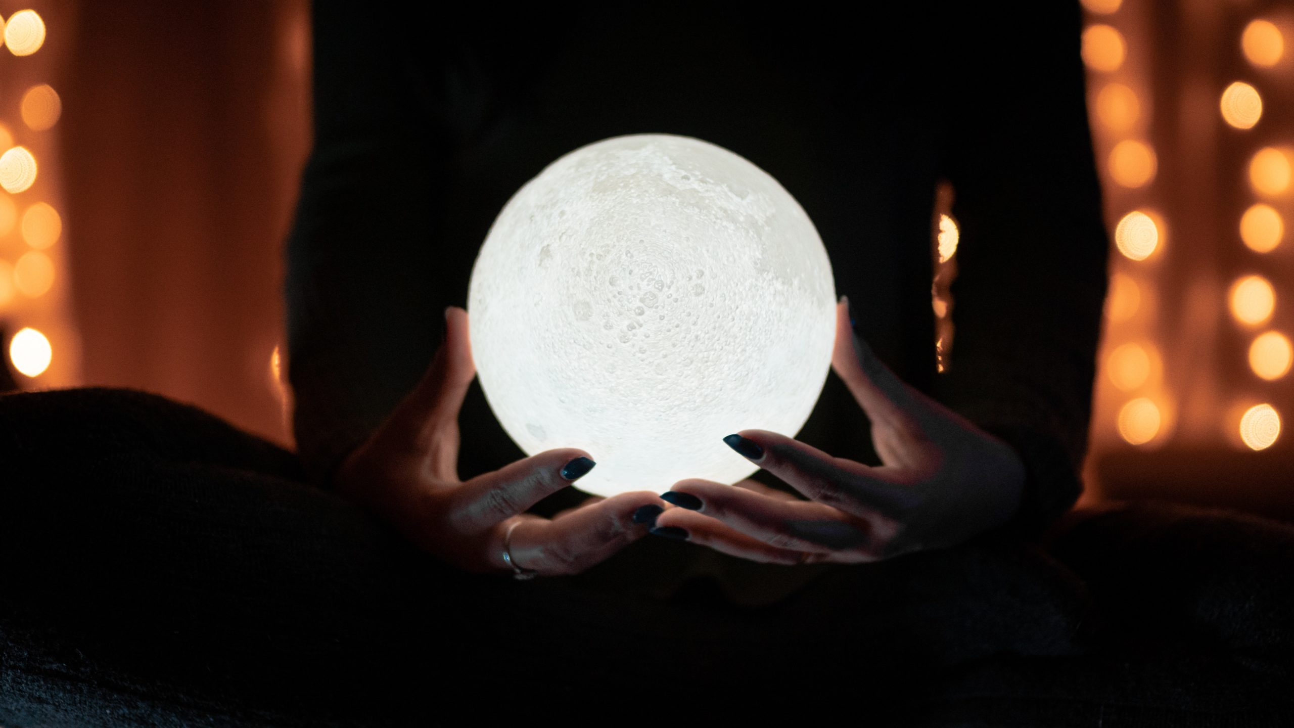 Fortune teller's crystal ball.