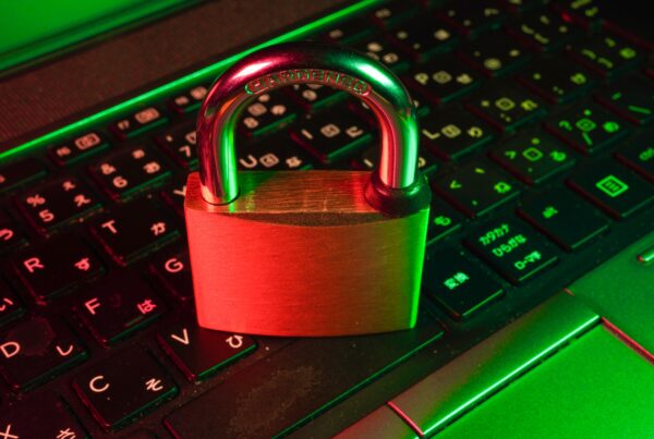 padlock on a keyboard